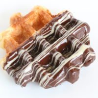 belgian dark chocolate waffle
