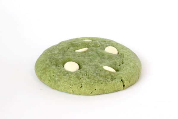 green tea and white chocolate cookie