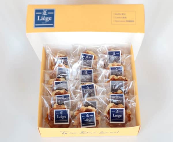 single packed waffle gift box top