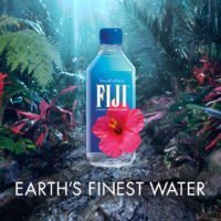 fiji water in the forest